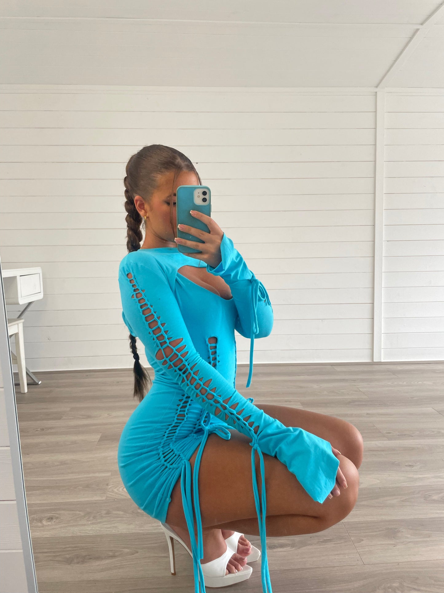 JHENÈ Dress - Aqua
