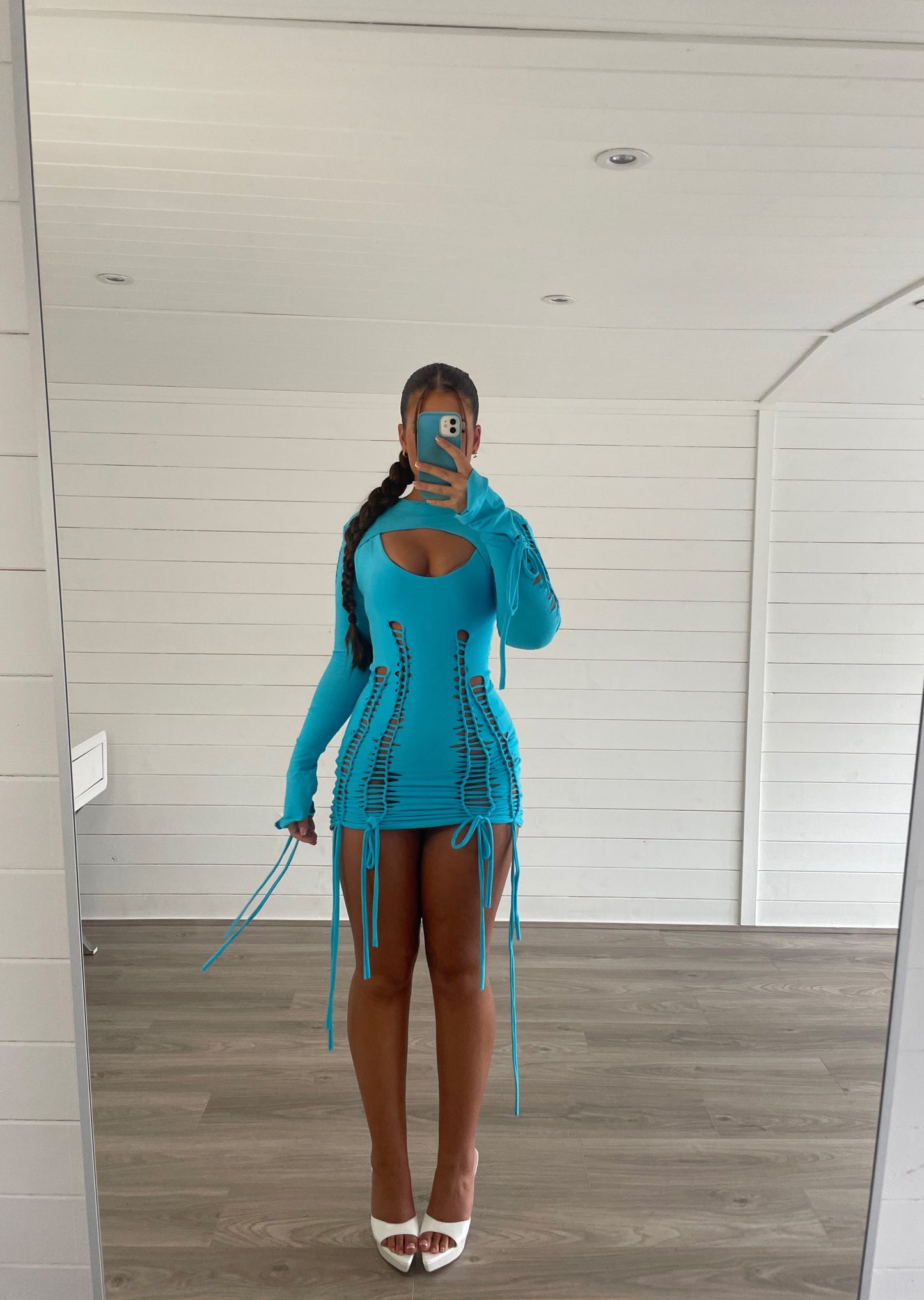JHENÈ Dress - Aqua