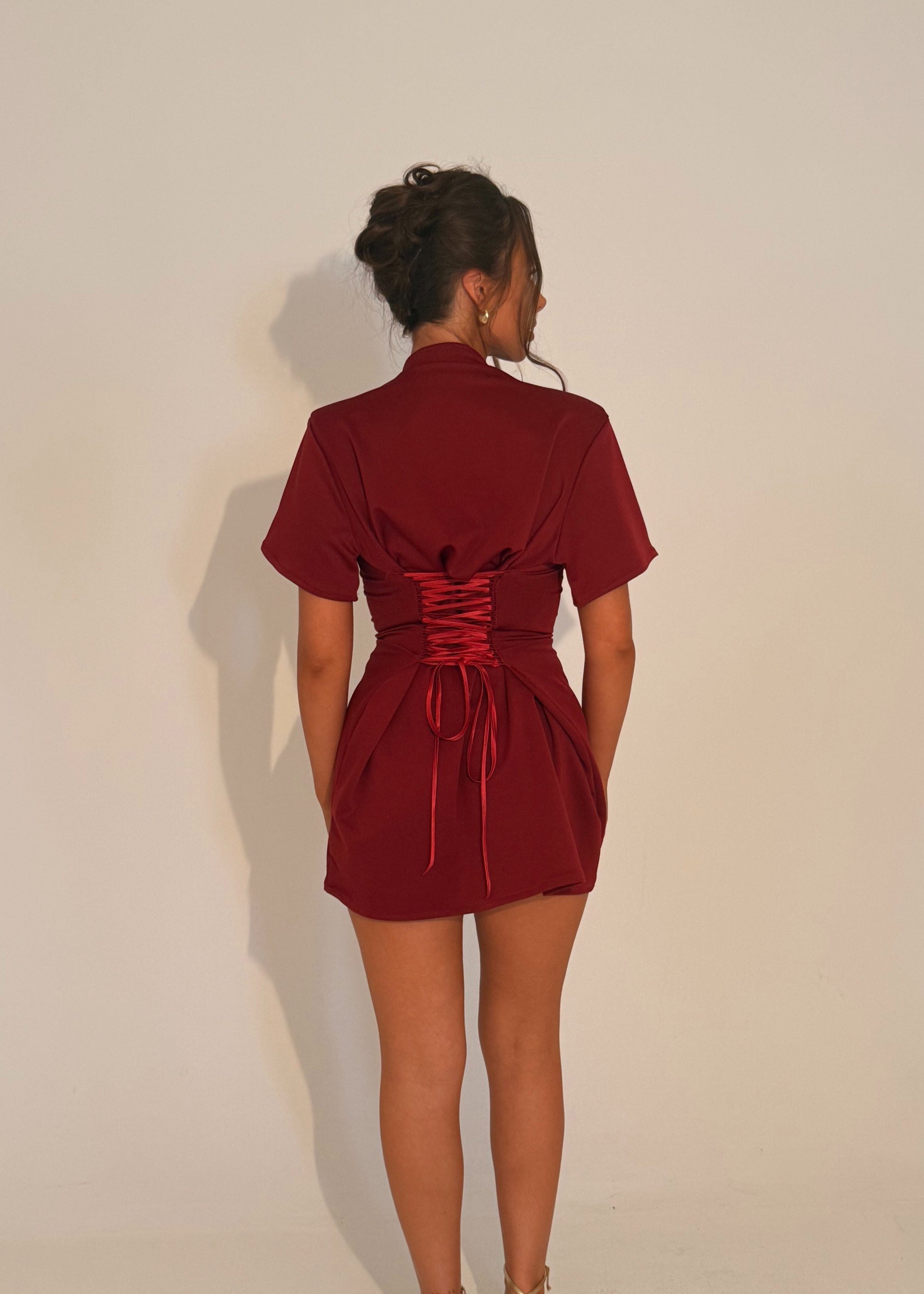 Structured CINCHED Dress