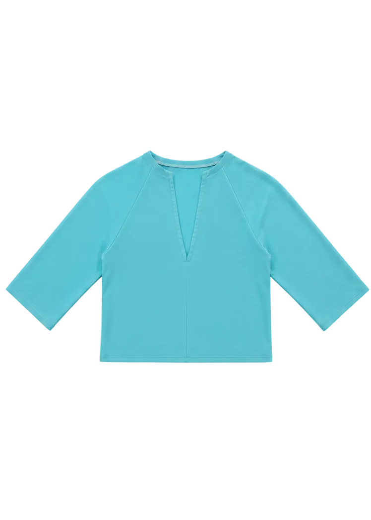 BASE Rag Tee - Aqua