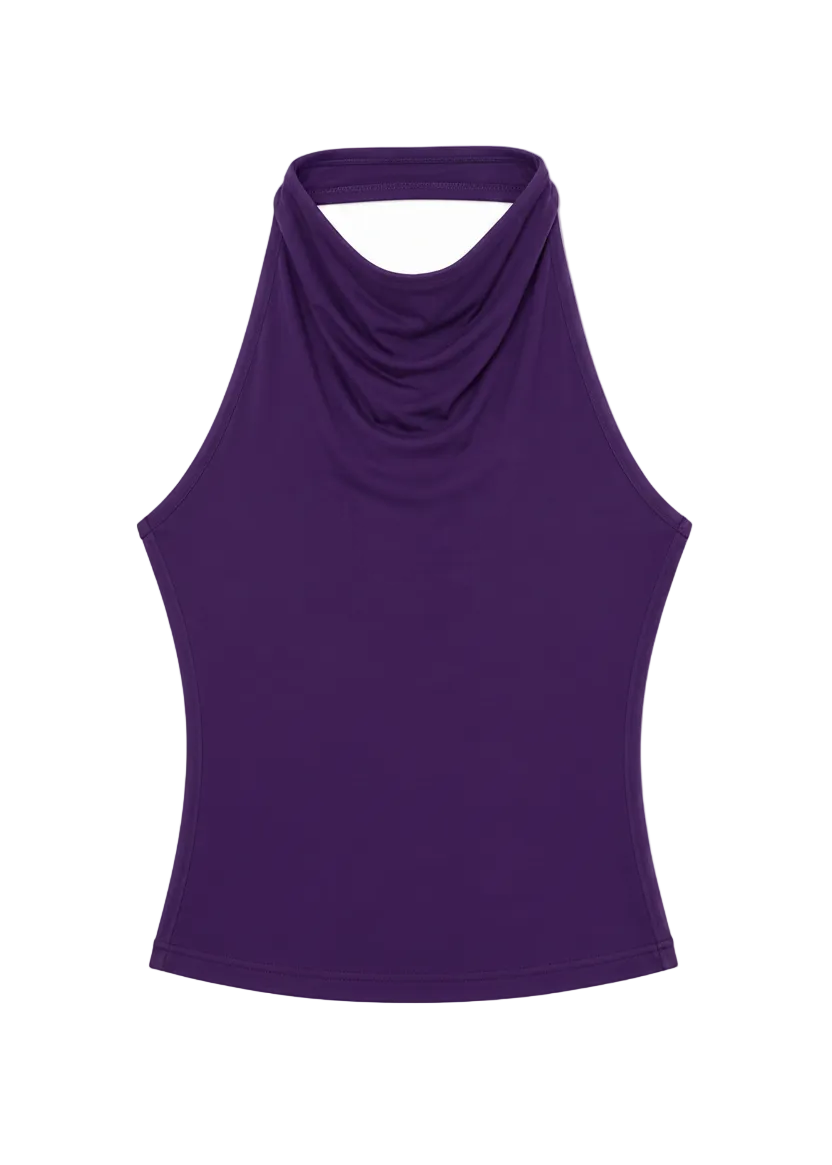 BASE Cowl Halter - Plum