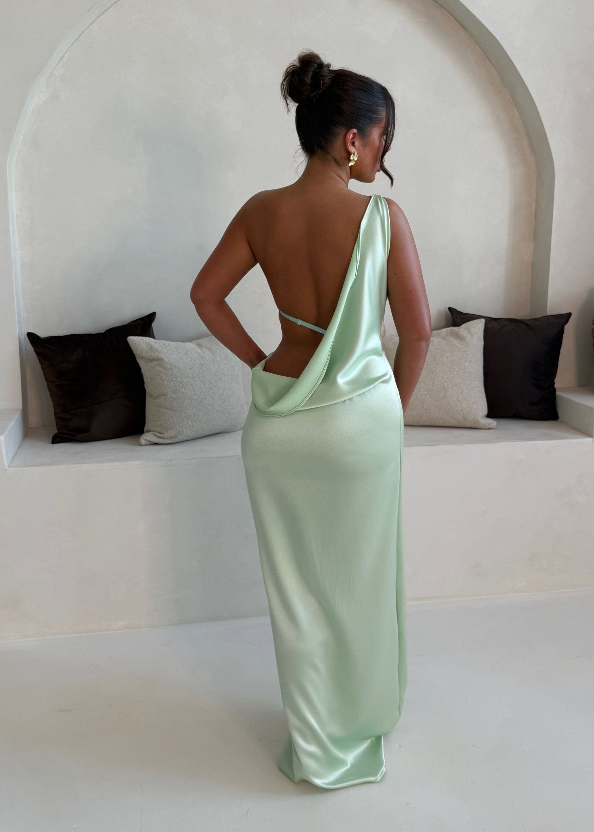 AURA Satin Maxi Dress