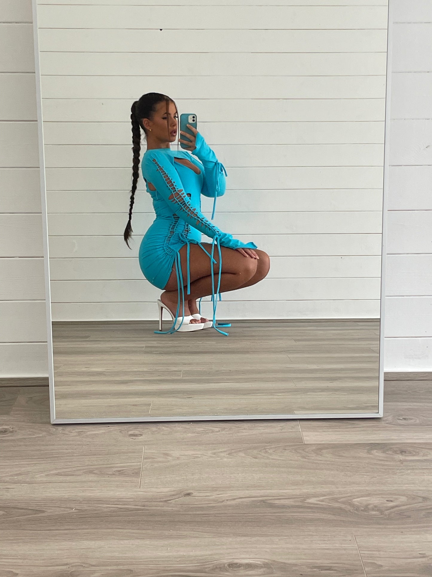 JHENÈ Dress - Aqua